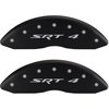2010 DODGE AVENGER EXPRESS - SET OF 4 CALIPER COVERS SRT4/SRT4 MATTE BLACK POWDER COAT FINISH SILVER CHARACTERS. 18 WHEEL MIN - image 1