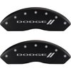 2011 DODGE DURANGO CITADEL - SET OF 4 CALIPER COVERS DODGE LL /DODGE LL MATTE BLACK POWDER COAT FINI - image 1