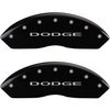 2011 DODGE DURANGO CITADEL - SET OF 4 CALIPER COVERS DODGE / DODGE W/OUT STRIPES BLACK POWDER COAT F - image 1
