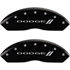1991 DODGE STEALTH BASE - SET OF 4 CALIPER COVERS DODGE LL /DODGE LL BLACK POWDER COAT FINISH SILVER CHARACTERS. 17 WHEEL MIN - image 1