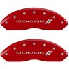 1991 DODGE STEALTH BASE - SET OF 4 CALIPER COVERS DODGE LL /DODGE LL RED POWDER COAT FINISH SILVER CHARACTERS. 17 WHEEL MIN - image 1
