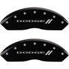 2011 DODGE DURANGO R/T - SET OF 4 CALIPER COVERS DODGE LL /DODGE LL BLACK POWDER COAT FINISH SILVER - image 1