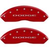 2011 DODGE DURANGO R/T - SET OF 4 CALIPER COVERS DODGE / DODGE W/OUT STRIPES RED POWDER COAT FINISH - image 1