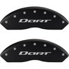 2013 DODGE DART LIMITED - SET OF 4 CALIPER COVERS DART / DART W/OUT STRIPES 2013 MATTE BLACK POWDER - image 1