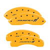 12200SJNYYL Front & Rear Disc Brake Caliper Covers Fits Select Dodge Grand Caravan/Dodge Journey [Yellow w/Black Journey ll] - image 1