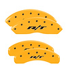 12200SRT1YL Front & Rear Disc Brake Caliper Covers Fits Select Dodge Grand Caravan/Dodge Journey [Yellow w/Black RT1 (Truck)] - image 1