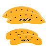 12204SRT1YL Front & Rear Disc Brake Caliper Covers Fits Select Dodge Durango [Yellow Finish w/ Black RT1 (Truck)] - image 1