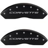 1997 CHEVROLET CORVETTE BASE - SET OF 4 CALIPER COVERS CORVETTE/Z06 ENGRAVING C5 MATTE BLACK POWDER - image 1