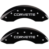 1984 CHEVROLET CORVETTE BASE - SET OF 4 CALIPER COVERS CORVETTE - C4 LOGOTYPE BLACK POWDER COAT FINI - image 1
