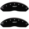 1984 CHEVROLET CORVETTE BASE - SET OF 4 CALIPER COVERS MGP/MGP ENGRAVING BLACK POWDER COAT FINISH SI - image 1