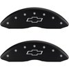 1994 CHEVROLET C3500 BASE - FRONT SET 2 CALIPER COVERS BOWTIE/BOWTIE ENGRAVING MATTE BLACK POWDER CO - image 1