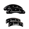 14026SZ84BK Front Disc Brake Caliper Covers for 1997-1997 Chevy Camaro [Black Finish w/ Silver Camaro / Z28 (Gen 4)] - image 1