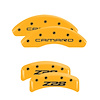 14026SZ84YL Front Disc Brake Caliper Covers for 1997-1997 Chevy Camaro [Yellow Finish w/ Black Camaro / Z28 (Gen 4)] - image 1