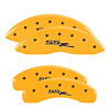 14030SSSRYL Front/Rear Disc Brake Caliper Covers Fits Chevy Trailblazer EXT/Chevy SSR/Chevy Trailblazer [Yellow w/Black SSR] - image 1