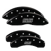 14030STSSBK Front/Rear Brake Caliper Covers Fits Chevy Trailblazer EXT/SSR/Trailblazer [Black w/Silver SS /(Trailblazer)] - image 1