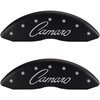 2010 CHEVROLET CAMARO LS - SET OF 4 CALIPER COVERS CAMARO/CAMARO CLASSIC CURSIVE MATTE BLACK POWDER - image 1