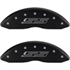 2010 CHEVROLET CAMARO SS - SET OF 4 CALIPER COVERS SS/SS GEN 5 MATTE BLACK POWDER COAT FINISH SILVER CHARACTERS. 18 WHEEL MIN - image 1