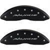 2002 CHEVROLET AVALANCHE 2500 BASE - SET OF 4 CALIPER COVERS AVALANCHE/AVALANCHE MATTE BLACK POWDER - image 1