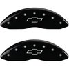 1991 CHEVROLET CAPRICE BASE - SET OF 4 CALIPER COVERS BOWTIE/BOWTIE ENGRAVING BLACK POWDER COAT FINI - image 1