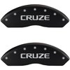 2014 CHEVROLET CRUZE DIESEL - SET OF 4 CALIPER COVERS CRUZE/CRUZE MATTE BLACK POWDER COAT FINISH SILVER CHARACTERS. 18 WHEEL MIN - image 1
