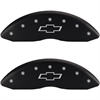 2011 CHEVROLET VOLT BASE - SET OF 4 CALIPER COVERS BOWTIE/BOWTIE ENGRAVING MATTE BLACK POWDER COAT F - image 1