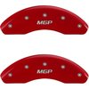 1988 CHEVROLET CAMARO BASE - FRONT SET 2 CALIPER COVERS MGP/MGP ENGRAVING RED POWDER COAT FINISH SILVER CHARACTERS. 17 WHEEL MIN - image 1