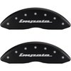 2014 CHEVROLET IMPALA ECO - SET OF 4 CALIPER COVERS IMPALA / IMPALA MATTE BLACK POWDER COAT FINISH S - image 1