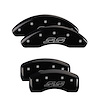14223SSS2BK Front/Rear Brake Caliper Covers Fits Chevy Malibu Limited/Chevy Impala/Chevy Malibu [Black w/Silver SS (Impala)] - image 1