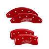 14223SSS2RD Front/Rear Disc Brake Caliper Covers Fits Chevy Malibu Limited/Chevy Impala/Chevy Malibu [Red w/Silver SS (Impala)] - image 1