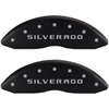 Silverado / Silverado Matte Black Powder Coat Finish Silver Characters. - image 1