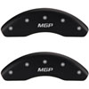 2008 AUDI TT QUATTRO BASE - SET OF 4 CALIPER COVERS MGP/MGP ENGRAVING MATTE BLACK POWDER COAT FINISH - image 1