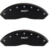 2010 AUDI S4 BASE - SET OF 4 CALIPER COVERS MGP/MGP ENGRAVING MATTE BLACK POWDER COAT FINISH SILVER - image 1