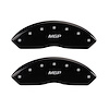 16094FMGPBK Front Disc Brake Caliper Covers Fits Select Toyota Tacoma [Black Finish w/ Silver MGP] - image 1