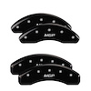 16239SMGPBK Front & Rear Disc Brake Caliper Covers Fits Select Toyota C-HR [Black Finish w/ Silver MGP] - image 1