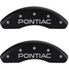 Pontiac/Pontiac Matte Black Powder Coat Finish Silver Characters. - image 1