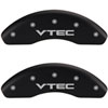 VTEC/VTEC Matte Black Powder Coat Finish Silver Characters. - image 1
