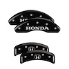 20130SHOHBK Front Disc Brake Caliper Covers Fits Select Honda Accord [Black Finish w/ Silver Honda / H Logo] - image 1