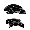 20130SIVTBK Front & Rear Disc Brake Caliper Covers Fits Select Honda Accord [Black Finish w/ Silver i-Vtec] - image 1