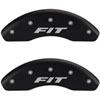Fit Matte Black Powder Coat Finish Silver Characters. - image 1