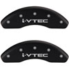 i-Vtec/i-Vtec Matte Black Powder Coat Finish Silver Characters. - image 1