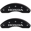 Honda Matte Black Powder Coat Finish Silver Characters. - image 1