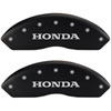 Honda Matte Black Powder Coat Finish Silver Characters. - image 1