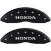 Honda Matte Black Powder Coat Finish Silver Characters. - image 1