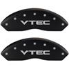 VTEC/VTEC Matte Black Powder Coat Finish Silver Characters. - image 1