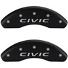 Honda Civic 2016 Matte Black Powder Coat Finish Silver Characters. - image 1