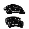 20224SACCBK Front Disc Brake Caliper Covers Fits Select Honda Accord [Black Finish w/ Silver Accord] - image 1
