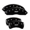 Front and Rear Disk Brake Caliper Covers for Kia Sorento, Black - image 1
