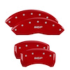 22210SMGPRD Front/Rear Brake Caliper Covers Fits Select BMW [Red w/Silver MGP]