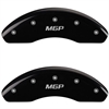 2004 VOLVO S60 2.5T - SET OF 4 CALIPER COVERS MGP/MGP ENGRAVING BLACK POWDER COAT FINISH SILVER CHARACTERS. 17 WHEEL MIN - image 1