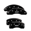 Front and Rear Disk Brake Caliper Covers for Mazda 3 Hatchback, Black - image 1
